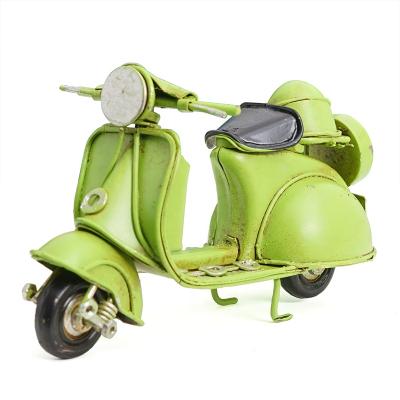 China Europe Metal Motorcycle Model Vintage Home Decoration Arts and Crafts for Cafe Birthday Scooter for sale