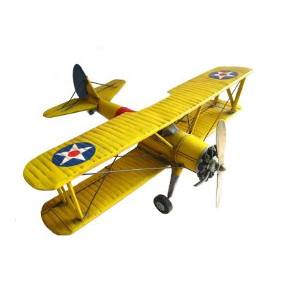 China Wholesale Vintage Airplane Model Creative Classic Bar Model Aircraft Metal Europe TM022 Home Decor for sale