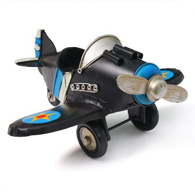 China Europe Airplane Model Metal Craft Vintage Aircraft Decor Toy Gift For Home Ministry Decoration Prop Prop for sale