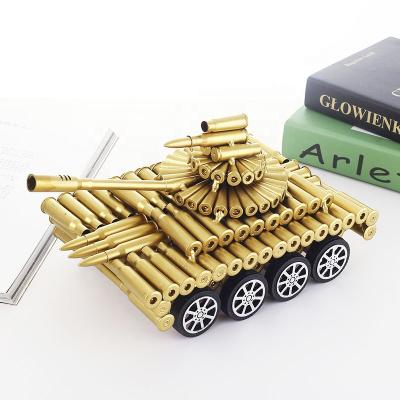 China Europe Vintage Tank Model Photography Props Antique Ornaments Shell Tank Bar Cafe Decorations Bullet Figurines Statues Metal for sale