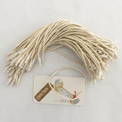 China 20cm Long Hanging String Cotton Hang Tag String Sustainable High Quality Clothing Tag for sale