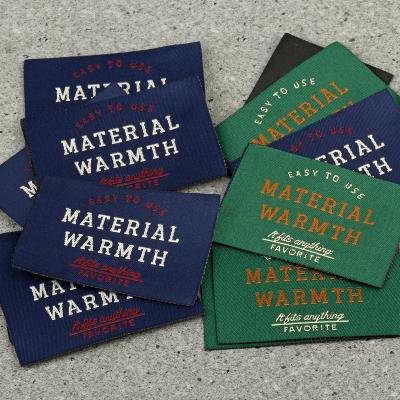 China Washable Customized Woven Damask Apparel Label Brand Label Apparel Woven Labels Apparel Logo Neck Label for sale