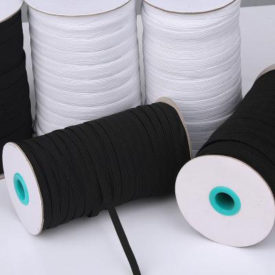 China Factory Wholesale 6mm Elastic Colored Elastic Webbing Braided Elastic Band Garment Accessories 144yard Elastic Per Roll for sale