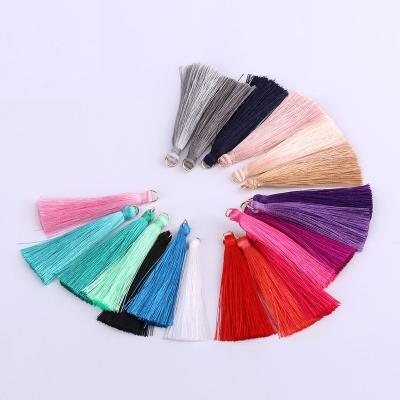 China Mobile Phone Tassels Jewelry Accessories Findings Silk Tassel Fringe Decorative Tassels for sale