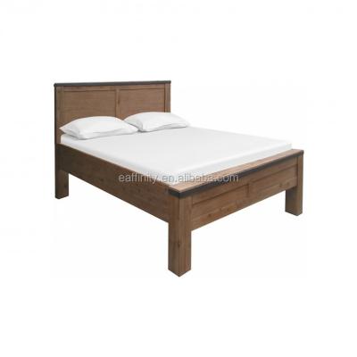 China Wooden pine bed living room furniture double bed solid comfortable white bed KS-YH-403 for sale