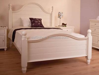 China Solid wood brown pine bed KS-YH-706 made in china cheap single double bed for sale