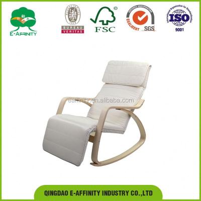 China Hot Selling Solid Wood Back Rocking Chair KS-10 High Relax Rocking Chairs for sale