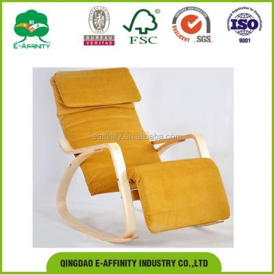 China Solid Wood Rocking Chairs Cheapest Modern Birch Rocking Chair KS-11 for sale