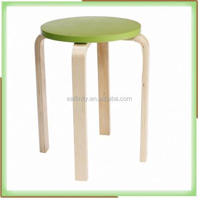 China stool home & Ottoman KS-14 Directly From Factory Fine Price High Quality Birch Bentwood Dining Wooden Stool for sale