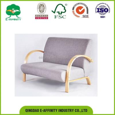 China Buy KS-12 panel directly from China factory cheap single seat birch wood bentwood sofa for sale