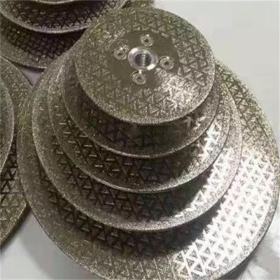 China Wet Use 6inch Wet 150mm Double Sided Diamond Cutting Disc Plated With M14 Flange Diamond Saw Blades For Marble Ceramic for sale