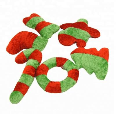 China 6pcs Christmas Plush Pet Toy Set Gift For Dog OEM CHY004 225g With Swing Tag for sale