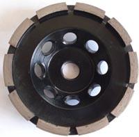 China 4 Inch Single Row Diamond Grinding Cup  Wheels For Concrete , Marble , Granite for sale