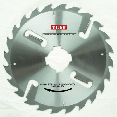 China Multi rip TCT circular saw blades for wood cutting 300 x 3.2 x 60 x 24 + 4Z for sale