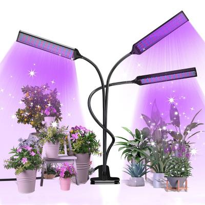 China Seed Starting 30w Timer 3 Head Dimmable Clip Grow Light LedDc5v Grow Par LampHorticultural Landscape Plant Fill Bulb for sale