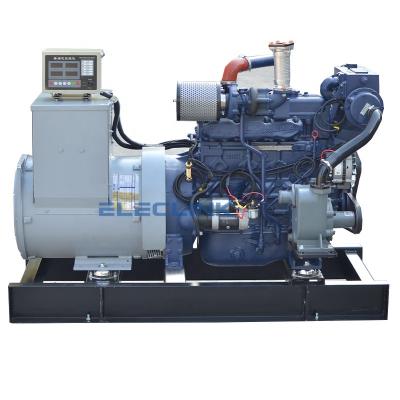 China Heater Exchange 40kw 54HP Boat Marine Generators With Chinese Weichai Engine WP4CD66E200 Marathon Alternator With CCS For Yacht CCFJ40Y-ELC for sale