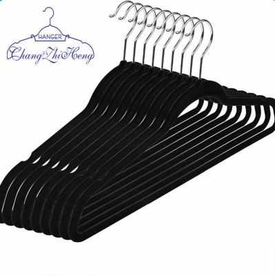 China Multifunctional most popular clothes hangers velvet for wholesales for sale