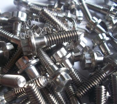 China DIN912 DIN84 Titanium Standard Parts , M6 Titanium Bolts For Instrumentation for sale