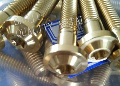 China DIN933 M2 Titanium Screws Gr1 Gr2 Alloy Material For Telecommunications for sale