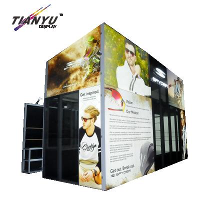 China Custom Aluminum Foldable 3x3 Exhibition Stand Frames Standardized Modular Exhibition Booth for sale