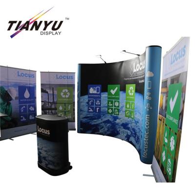 China Portable Wholesale Aluminum PVC Commerce Display Easily Installed Free Assembly 4x3 Pop Up Wall Display Stand for sale