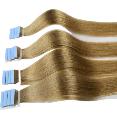 China Wholesale Silky Straight Russian Remy Tape Hair Extensions Double Drawn Wave Tape In Hair Extensions Virgin Hair Extension for sale