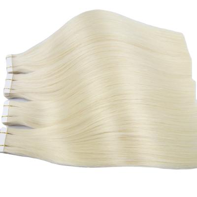 China One Stop Wave One Stop OEM Wrapping Salon Supply Silky Straight PU Remy Braid Hair Extention Tape In Blonde Hair Color for sale