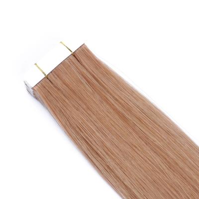 China Silky Straight Wave In Stock Good Quality Remy Blonde Indian Hair Tape Raw Tape In Hair Extensions for sale