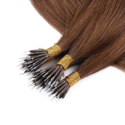 China Good Quality Silky Straight Nano Keratin Hair Extensions Pre Bonded Virgin Hair Nano Wave Hair Extension for sale