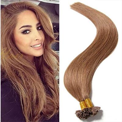 China Wholesale High Quality Silky Straight Italian Virgin Hair Prebonded Keratin Wave Tip Flat Tip Hair Extensions for sale