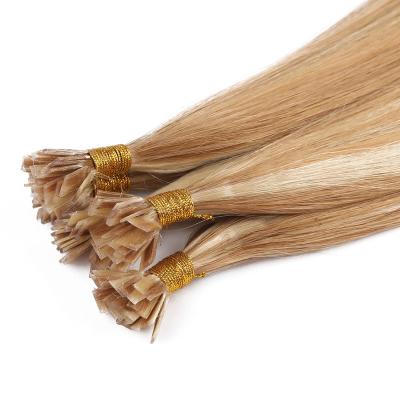 China Wholesale High Quality Russian Prebonded Remy Human Hair Flat Tip Silky Straight Wave Keratin Hair Extensions for sale