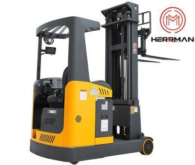 China 8000mm de Vrachtwagen van Bereiksit down electric powered forklift met EPS Te koop