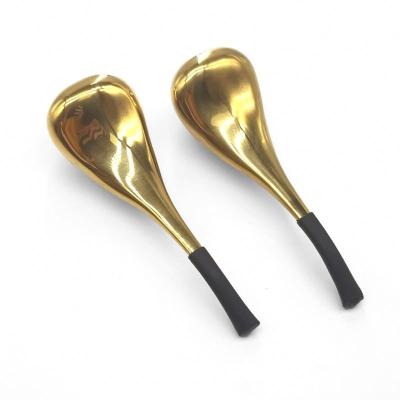 China SSMY BQB452 Blood Vessel Removal Stainless Steel Spoon Form Ice Globes Metal For Ice Globes Golden Facial Massager for sale