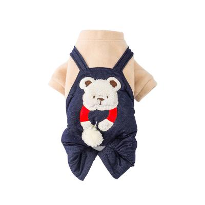 China New Viable Cartoon Pet Vest Teddy Puppy Clothes Spring And Summer Small Dog Poodle Cat Pet Clothes for sale