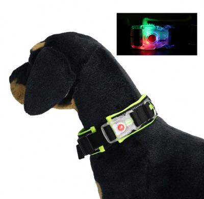 China Viable Glowing Pet Collar Night Safety LED Light Up With Nylon Strap, LED Dog Collar for sale