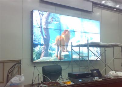 China Splicing Screen LCD Broadcast Video Wall Display 3x3 55 Inch For Exhibition Center RS232 for sale