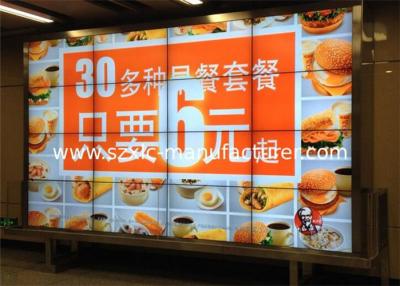 China 46 Inch Large Format Indoor Usage Led Video Screenl In Airport Station With 5.5mm Bezel for sale