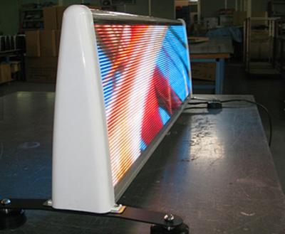 China High Resolution P5 LED Advertising Display , Taxi Top LED Screen for sale