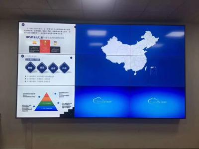 China Innen-Schirm-Videowand-Lösung der 1.8mm Abendessen-dünner Einfassungs-55inch LED für Innen unter Verwendung der Weise zu verkaufen