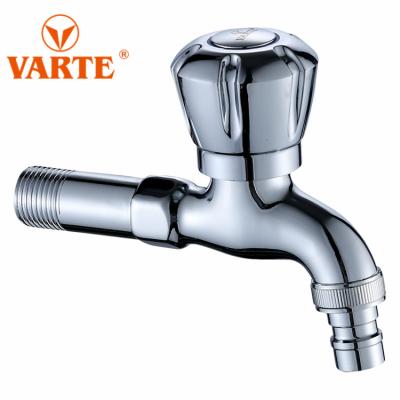 China General Long Body Simple ABS Handle Stainless Steel Garden Brass Kitchen Bib Water Taps Faucets Bib Cock for sale