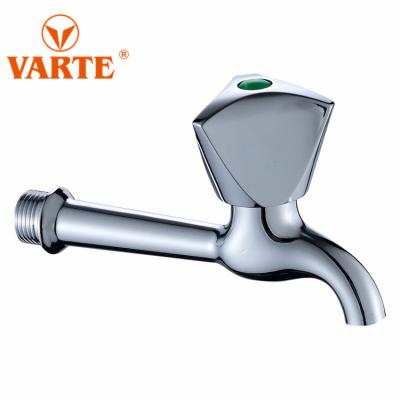 China General Long Neck ABS Handle Male Thread Chrome Plated Kitchen Washing Machine Basin Bib Cock Faucet Zinc Alloy Faucet for sale