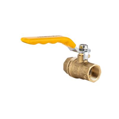 China 3/4 Long Iron Handle Steel Ball Valve Portable Industrial Stainless Brass Auto-return Ball Valve Handle for sale