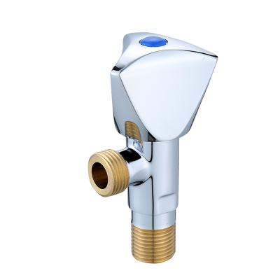 China Durable Durable Brass Lavatory Angle Ball Valve 2 Outlets For Toilet Copper Faucet Bathroom Angle Valve for sale