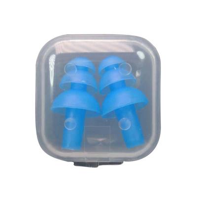 China Professional Silicone Gel Swimming Earbuds Earbuds Soft Silicone Manufacture Soft Earplugs Anti Noise for sale