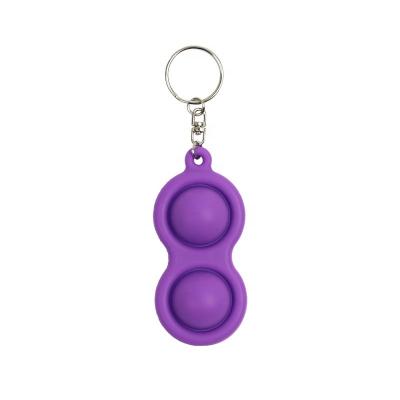 China 15g mini pure simple finger toys silicone push bubble dimple fidgety person toy for sale