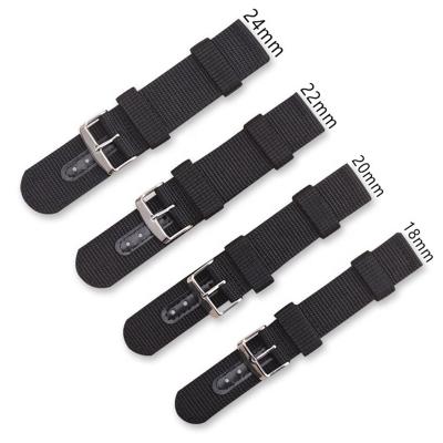 China Fabric NATO Strap 16mm 18mm 20mm Premium Nylon Watch Band Strap 22mm With Stainless Steel Buckle for sale