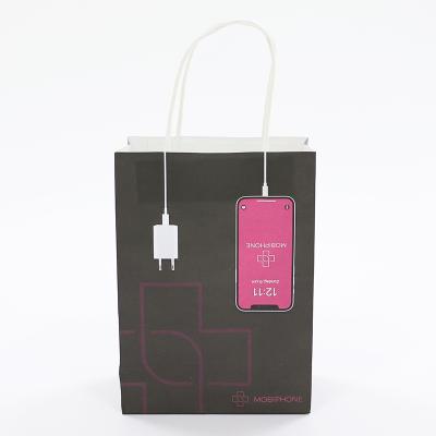 China Custom Cardboard Recyclable Recycled Luxury Gift Paper Bag With Handle For Shopping Bag Kraft Paper Bag for sale