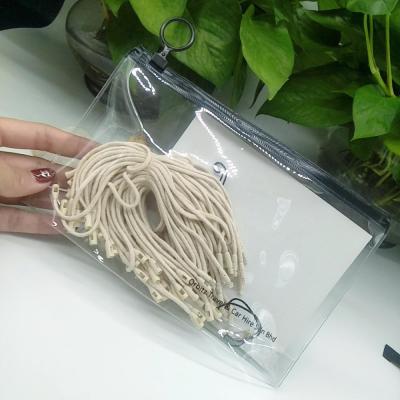 China BIODEGRADABLE Custom Transparent Matte Clear Cosmetic Bag PVC Zipper Zipper Lock Bag for sale