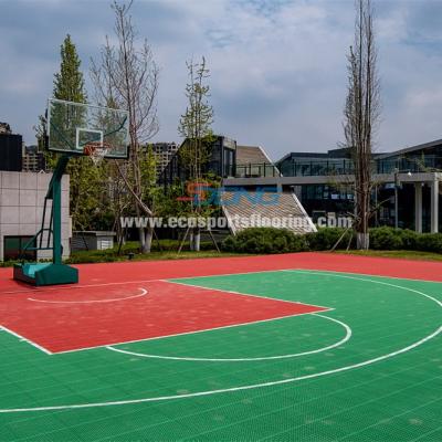 중국 Removable Outdoor Sports Surfaces PP Interlocking Flooring Ultraviolet Proof 판매용