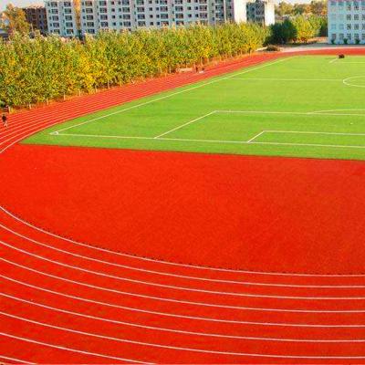 China No Peel Red Jogging Track Material For Semicircle Area Non Toxic for sale